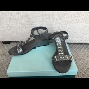 East 5th Metallic Silver Low Wedge - Sz. 8.5